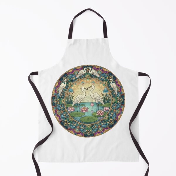 Item preview, Heron in the lotus pond designed and sold by PP&RAINBOW SHOP.
