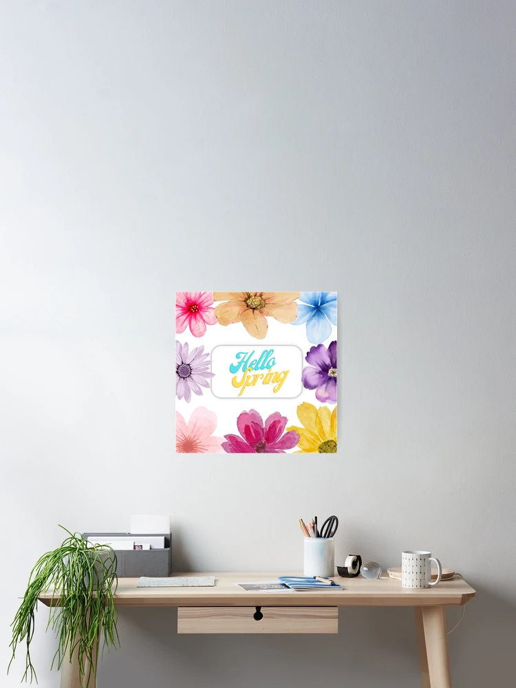 Thumbnail 2 of 3, Poster, Hello Spring designed and sold by ChavArte.