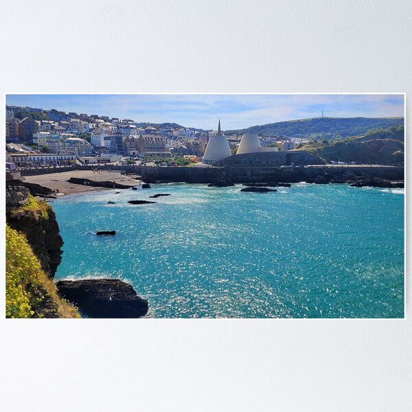 Item preview, View of the Landmark theatre off Wildersmouth beach - Ilfracombe, North Devon designed and sold by Love where you live.