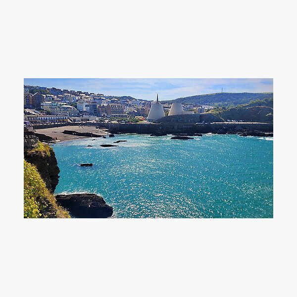 Item preview, View of the Landmark theatre off Wildersmouth beach - Ilfracombe, North Devon designed and sold by Love where you live.
