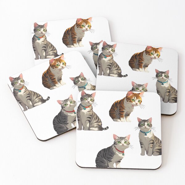 Item preview, 4 cats sticker pack for cat lovers 2 designed and sold by JashJhaveri.