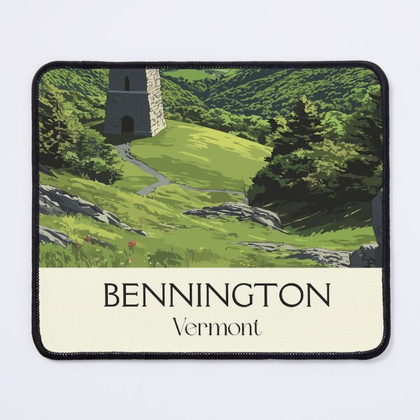 Item preview, Bennington Vermont Vintage Travel Art | Historic Battle Monument designed and sold by TuncGK.