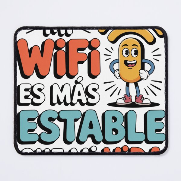Item preview, Funny WiFi Quote – “Mi WiFi es más estable que mi vida” | Internet Meme Design designed and sold by Hassan el kaabout.