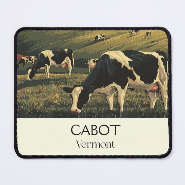 Item preview, Cabot Vermont Retro Travel Art | Classic Vermont Dairy Farm Scenery designed and sold by TuncGK.