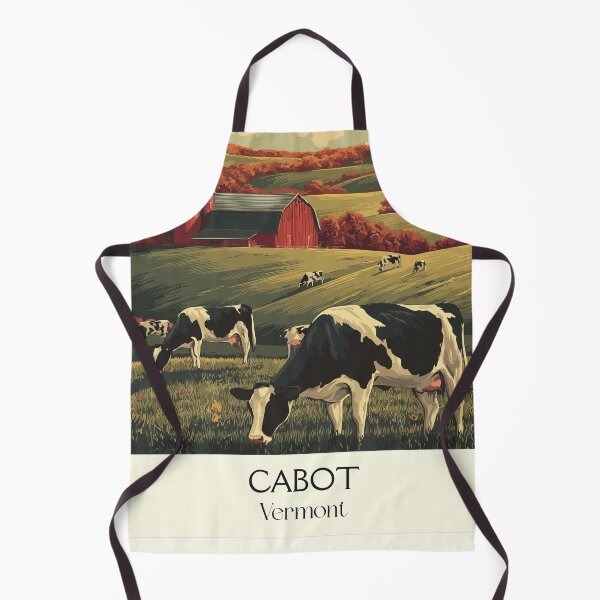 Item preview, Cabot Vermont Retro Travel Art | Classic Vermont Dairy Farm Scenery designed and sold by TuncGK.