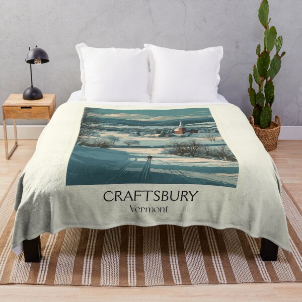 Item preview, Craftsbury Vermont Vintage Travel Art | Northeast Kingdom Winter designed and sold by TuncGK.
