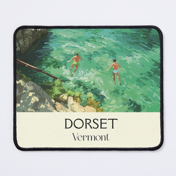 Item preview, Dorset Vermont Retro Travel Art | Historic Marble Quarry Swimming designed and sold by TuncGK.