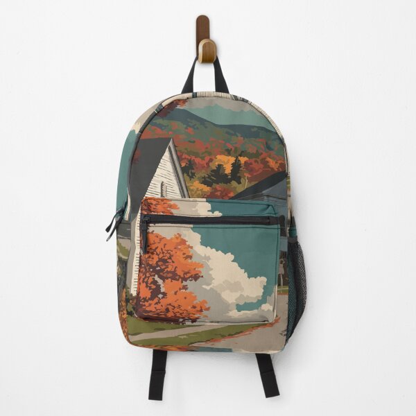 Item preview, Grafton Vermont Vintage Travel Art | Quaint New England Village Church designed and sold by TuncGK.