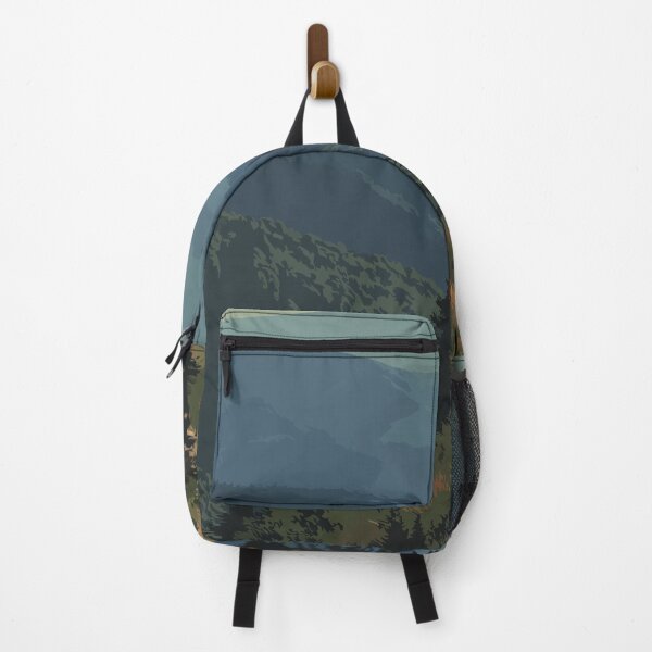 Item preview, Green Mountain Vermont Retro Art | Appalachian Trail Hiking Scenery designed and sold by TuncGK.