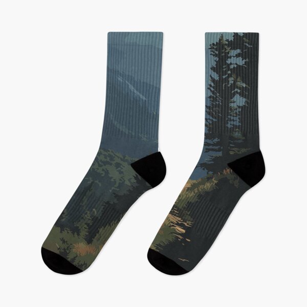 Item preview, Green Mountain Vermont Retro Art | Appalachian Trail Hiking Scenery designed and sold by TuncGK.