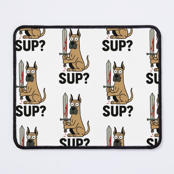 Item preview,  Great Dane Cartoon Humor with Broadsword designed and sold by Flying Doggo.