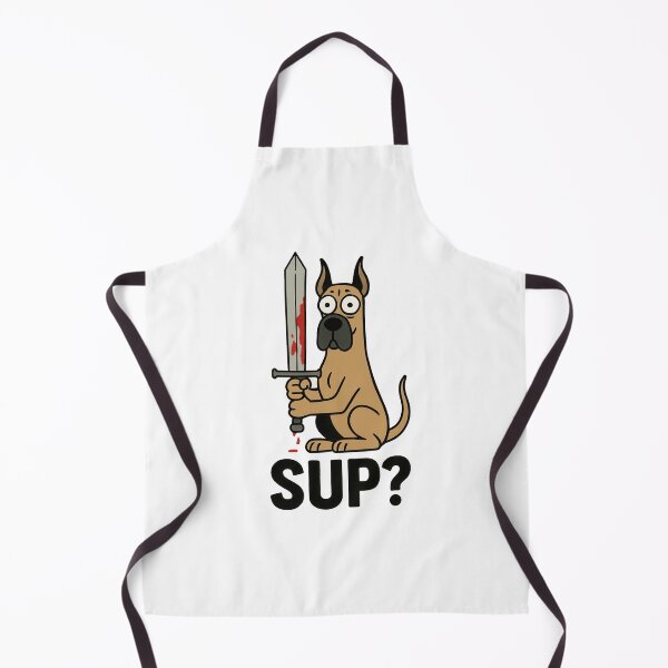 Item preview, Great Dane Cartoon Humor with Broadsword designed and sold by Flying Doggo.
