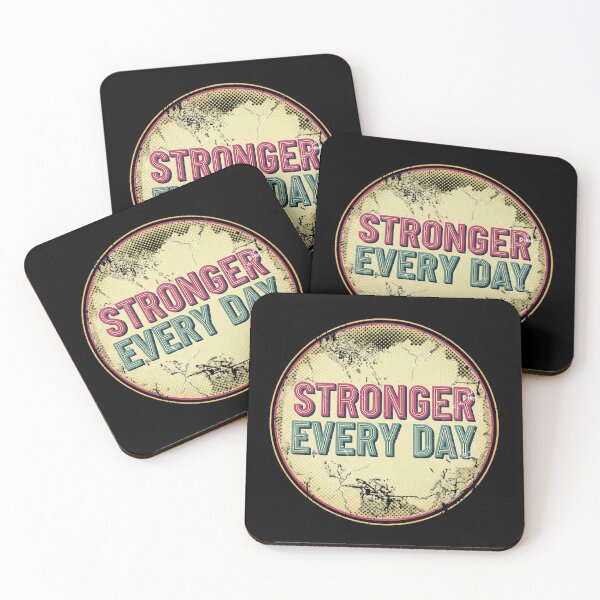Item preview,  Stronger Every Day | Vintage Distressed Motivational T-Shirt designed and sold by MofazStyle.