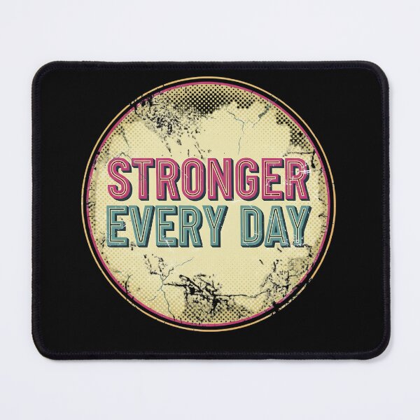 Item preview, Stronger Every Day | Vintage Distressed Motivational T-Shirt designed and sold by MofazStyle.