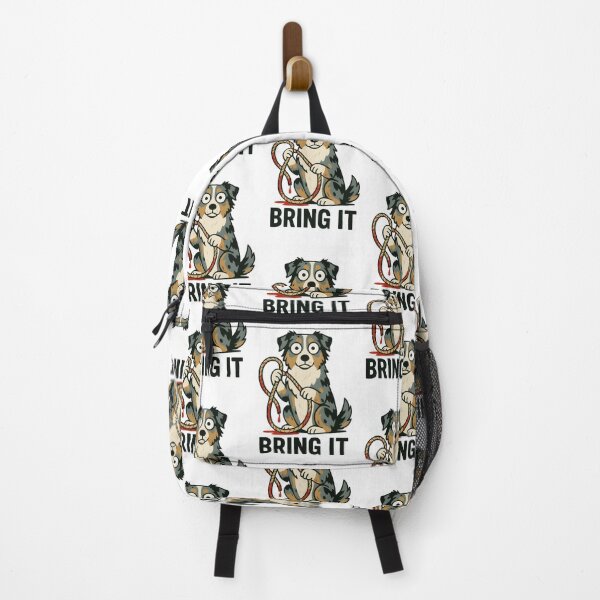 Item preview, Australian Shepherd Cartoon Humor with Lasso designed and sold by Flying Doggo.