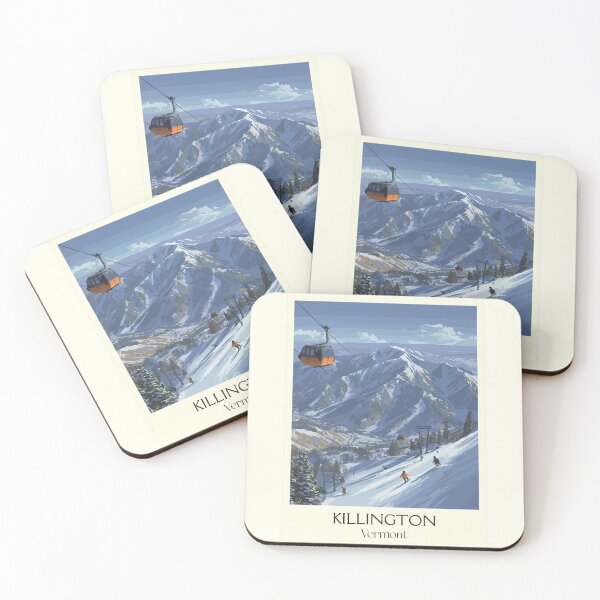 Item preview, Killington Vermont Retro Travel Art | "Beast of the East" Ski Design designed and sold by TuncGK.