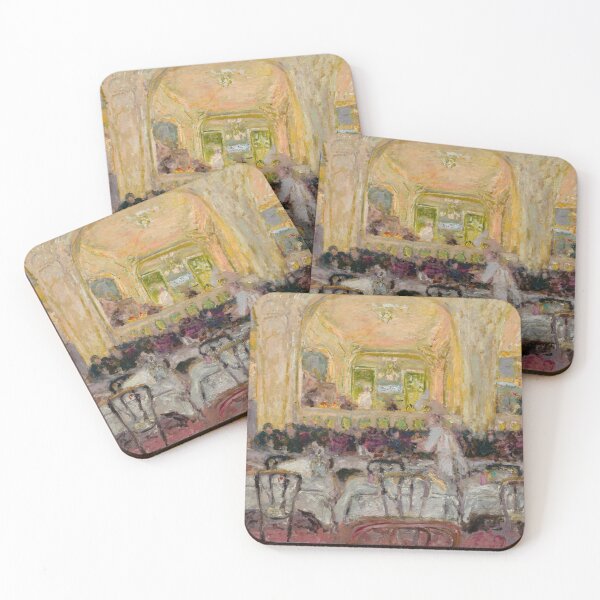 Item preview, Café Wepler, c. 1908–10, reworked in 1912. Edouard Vuillard (French, 1868–1940). Oil on fabric designed and sold by Vintage Designs +.