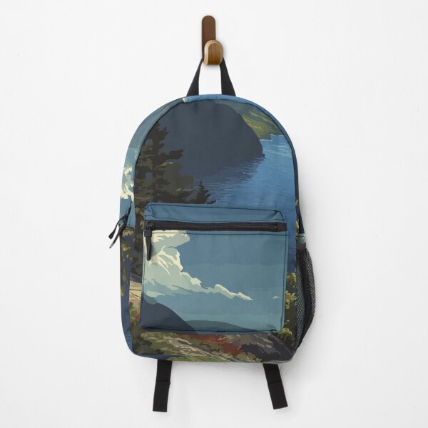 Item preview, Lake Willoughby Vermont Vintage Art | Northeast Kingdom Fjord Scenery designed and sold by TuncGK.