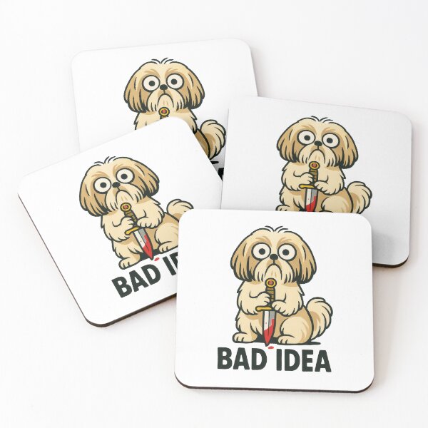 Item preview, Shih Tzu Cartoon Humor with Dagger designed and sold by Flying Doggo.