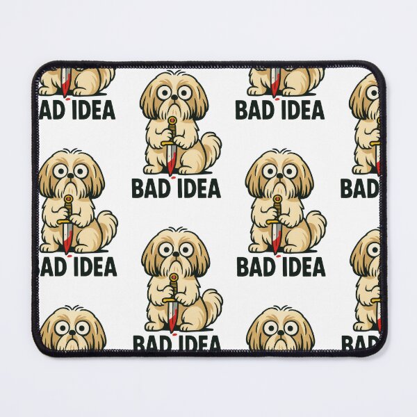 Item preview, Shih Tzu Cartoon Humor with Dagger designed and sold by Flying Doggo.