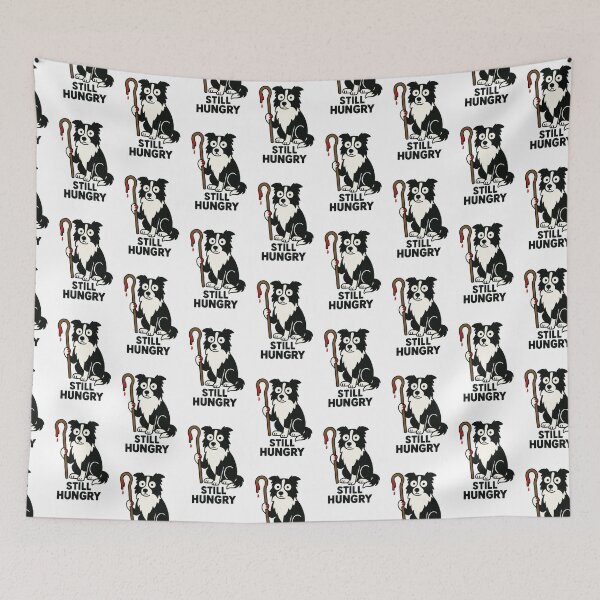 Item preview, Border Collie Cartoon Humor with Staff designed and sold by Flying Doggo.