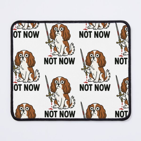 Item preview, Cavalier Spaniel Cartoon Humor with Rapier designed and sold by Flying Doggo.