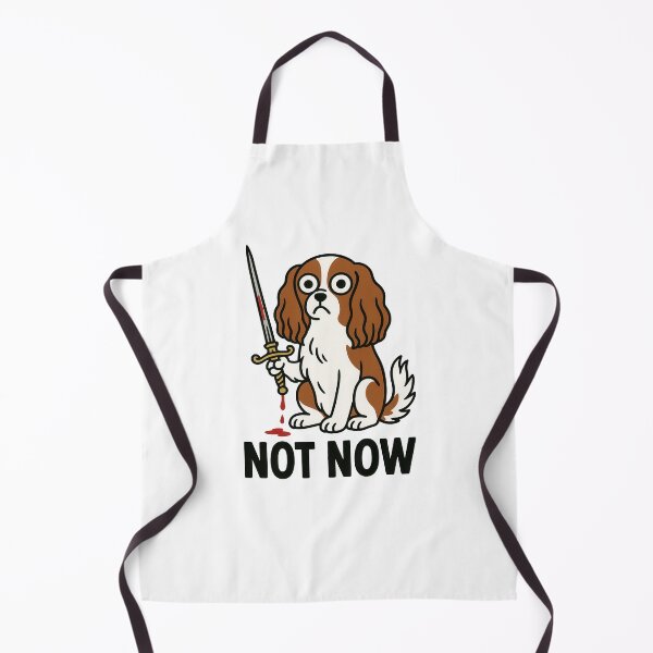 Item preview, Cavalier Spaniel Cartoon Humor with Rapier designed and sold by Flying Doggo.