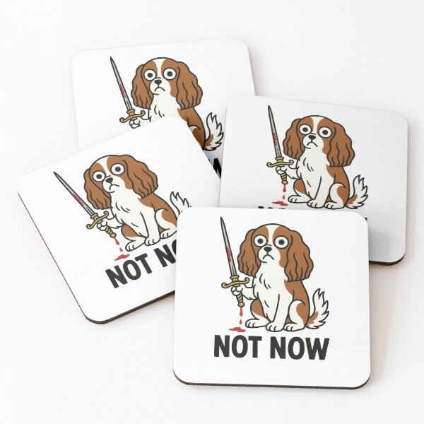 Item preview, Cavalier Spaniel Cartoon Humor with Rapier designed and sold by Flying Doggo.
