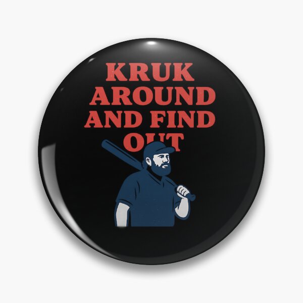 Item preview,  Kruk Around And Find Out  Funny Baseball Caricature designed and sold by NoelKunz.
