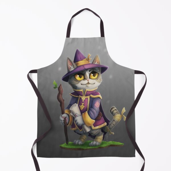 Item preview, Wizard Cat - Fusillo Crooked Tail designed and sold by Laura Cavus Illustrations.