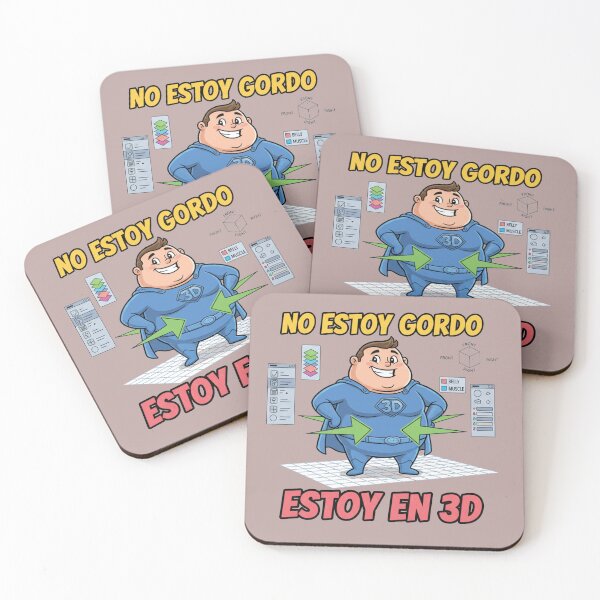 Item preview, Funny 3D Superhero – “No estoy gordo, estoy en 3D” | Spanish Meme Design designed and sold by Hassan el kaabout.