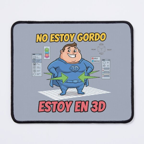 Item preview, Funny 3D Superhero – “No estoy gordo, estoy en 3D” | Spanish Meme Design designed and sold by Hassan el kaabout.