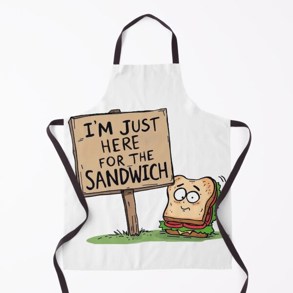 Item preview, I’m Just Here for the Sandwich – Funny Protest Cartoon designed and sold by jelonkaa.