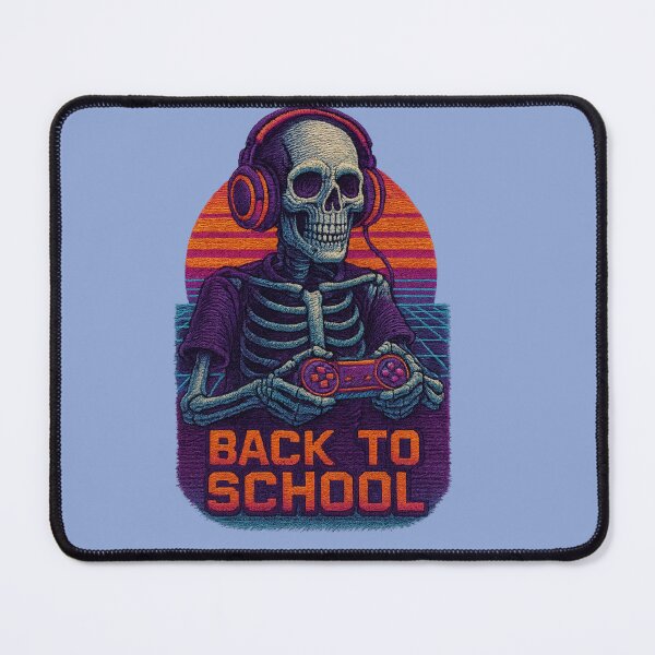 Item preview, Skeleton Gamer Back To School Retro Gaming Design designed and sold by FOFANOS28.