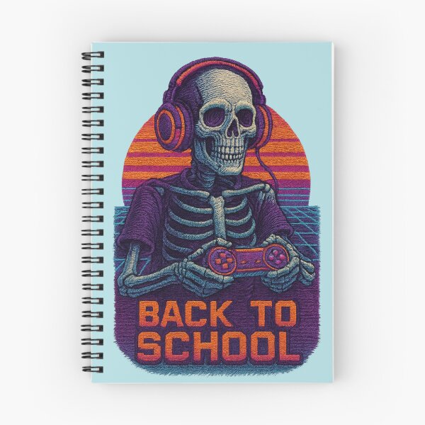 Item preview, Skeleton Gamer Back To School Retro Gaming Design designed and sold by FOFANOS28.