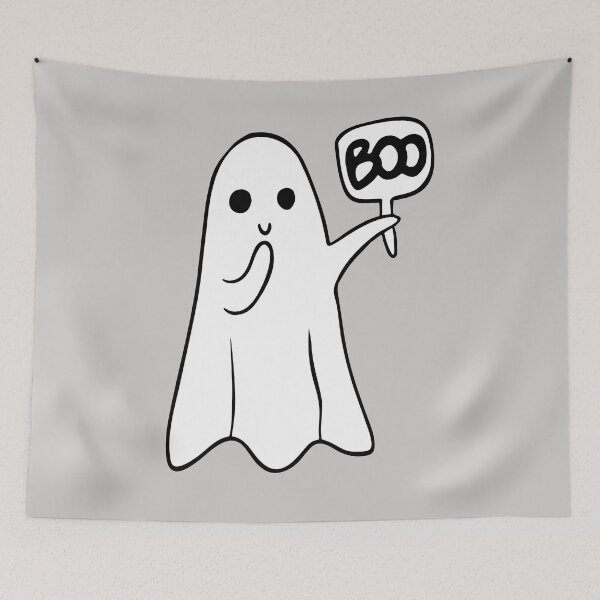 Item preview, BOO Cute Ghost Halloween Design designed and sold by TeeJungleStudio.