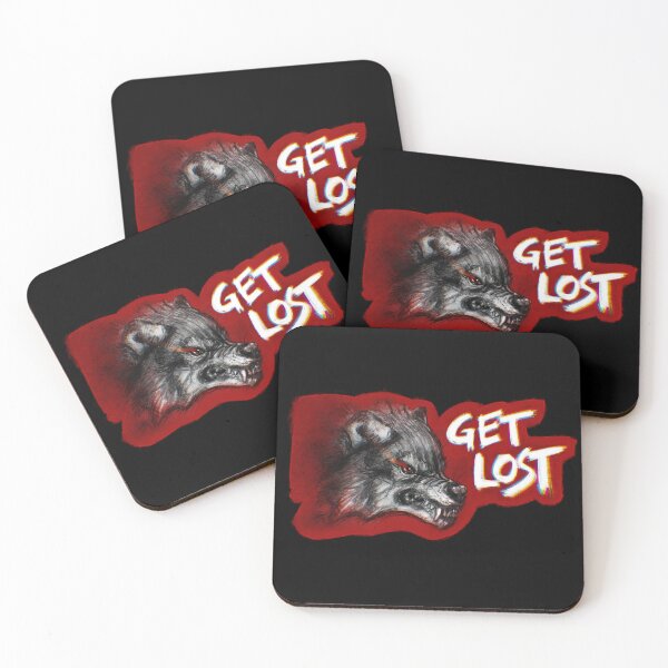 Item preview, Furious Wolf - Get Lost designed and sold by Laura Cavus Illustrations.