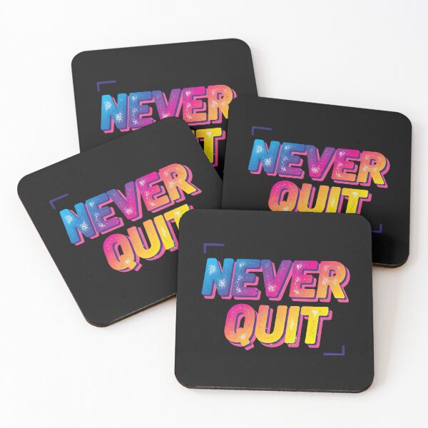 Item preview,  Never Quit – Vintage Motivation Tee designed and sold by MofazStyle.