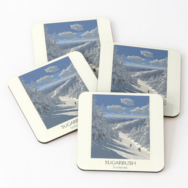 Item preview, Sugarbush Vermont Retro Travel Art | Mad River Valley Skiing designed and sold by TuncGK.