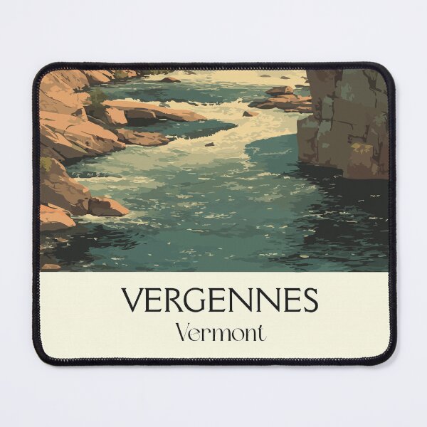 Item preview, Vergennes Vermont Vintage Travel Art | "Smallest City" & Otter Creek designed and sold by TuncGK.