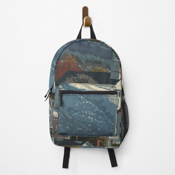 Item preview, Stowe Vermont Vintage Travel Art | Classic Ski Town Village Scene designed and sold by TuncGK.