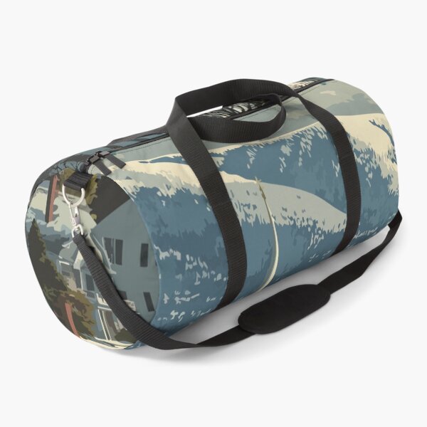 Item preview, Stowe Vermont Vintage Travel Art | Classic Ski Town Village Scene designed and sold by TuncGK.