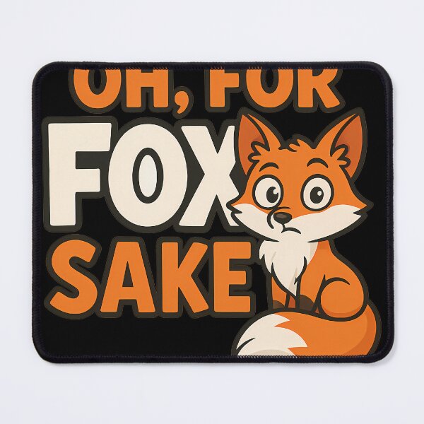 Item preview, Oh For Fox Sake Cute Animal Pun Quote designed and sold by SavageButSoft.