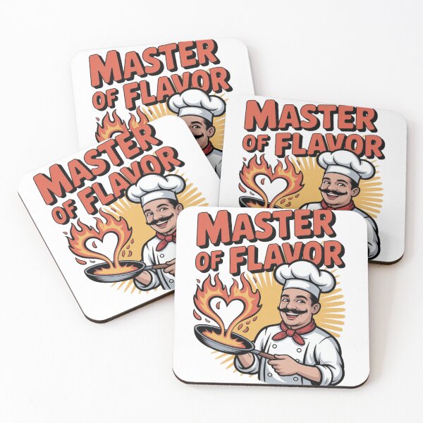 Item preview, Master of Flavor – Funny Chef Cooking Design for Food Lovers & Grill Masters designed and sold by Hassan el kaabout.