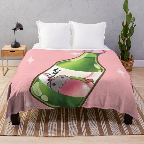Item preview, Soju Sparkle Korean Beverage Fan designed and sold by Kateydraws.