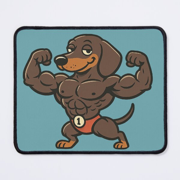Item preview, Muscle Dachshund designed and sold by CARPIO Creations.