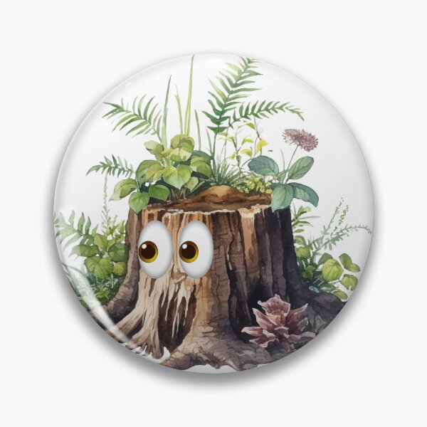 Item preview, Magical Mossy Stump with Eyes designed and sold by GorinART.