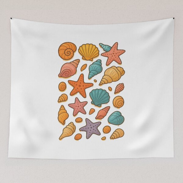 Item preview, Seashell Beachy Preppy designed and sold by marianna cotaru.