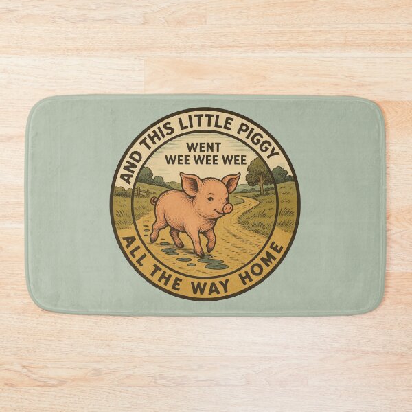 Item preview, And This Little Piggy – Cute Retro Nursery Rhyme designed and sold by hangmeart.