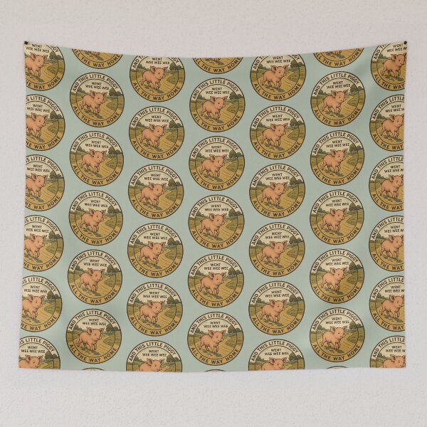 Item preview, And This Little Piggy – Cute Retro Nursery Rhyme designed and sold by hangmeart.